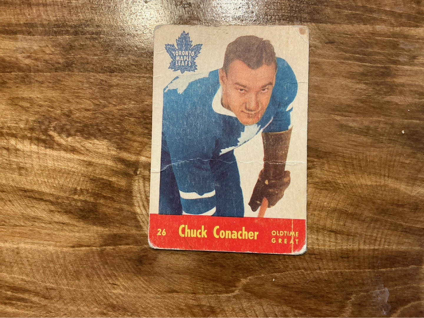 1955-56 CHARLIE CONACHER PARKHURST Card 26 “OLDTIME GREATS”