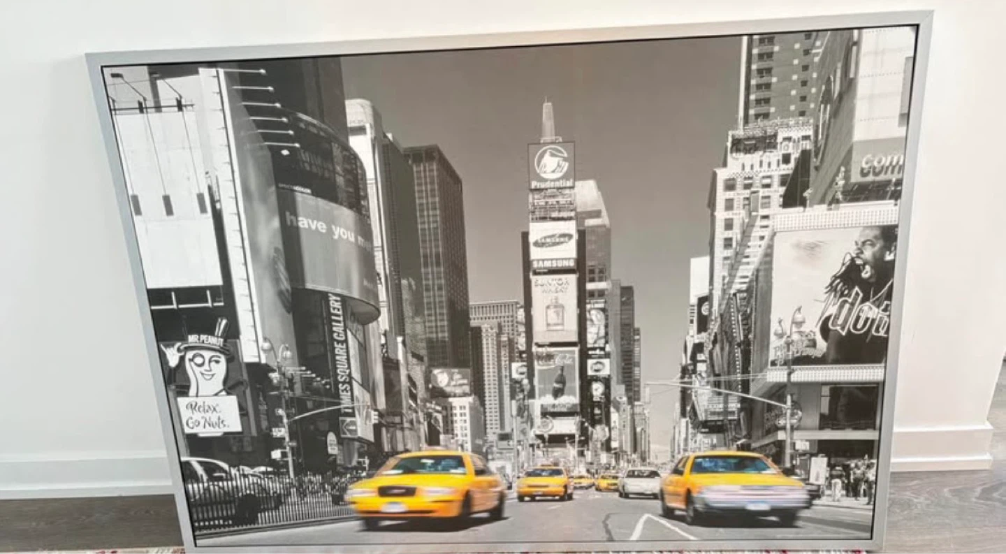 IKEA VILSHULT Times Square Framed Wall Art Picture - photo 2