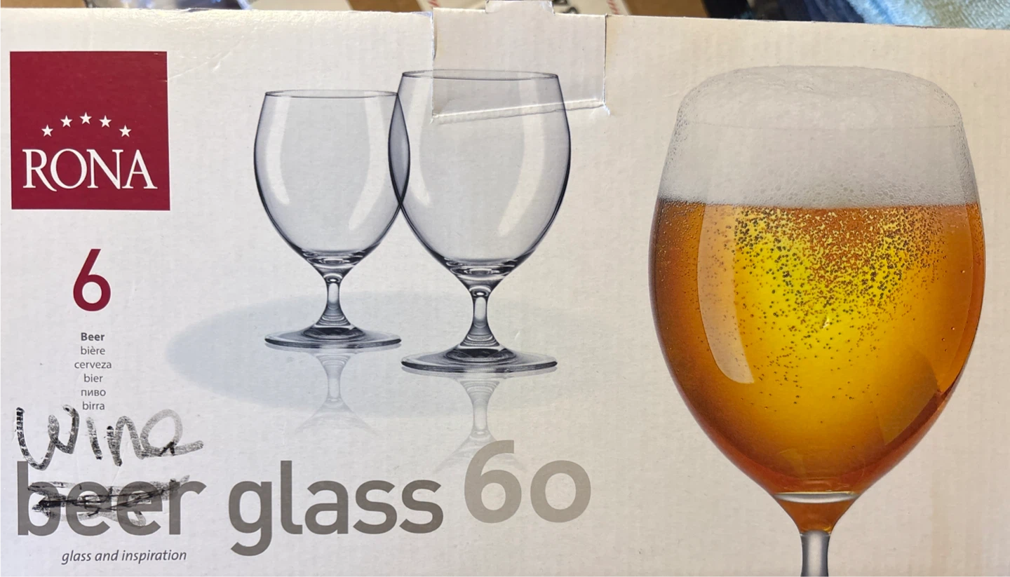 Rona 6 Pack Beer Glasses