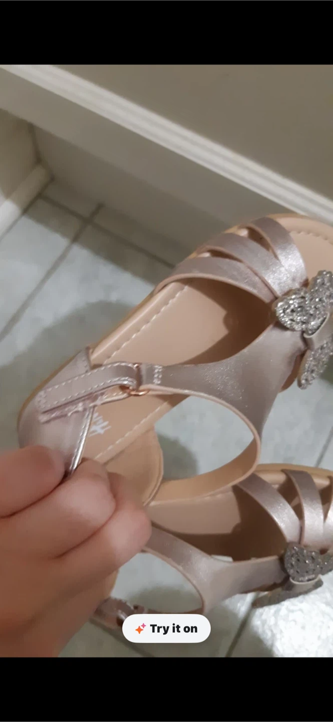 Girls Rose Gold Sandals - photo 4