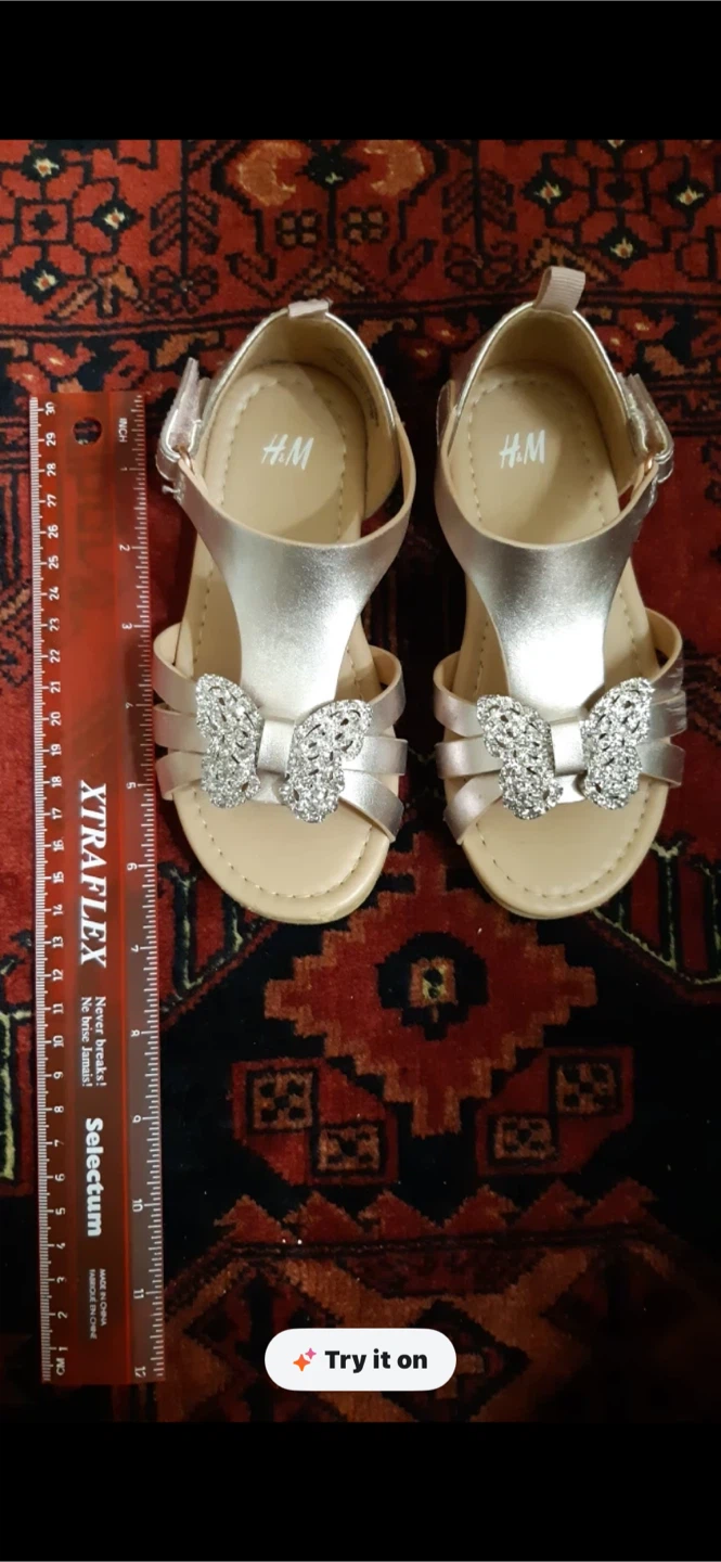 Girls Rose Gold Sandals - photo 3
