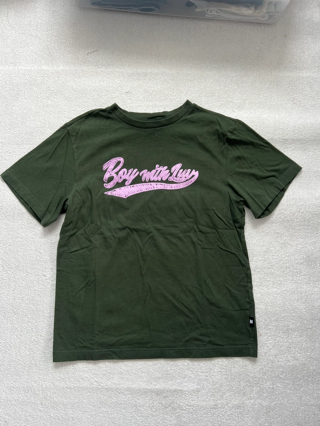 BTS "Boy With Luv" T-Shirt - Size L - Green