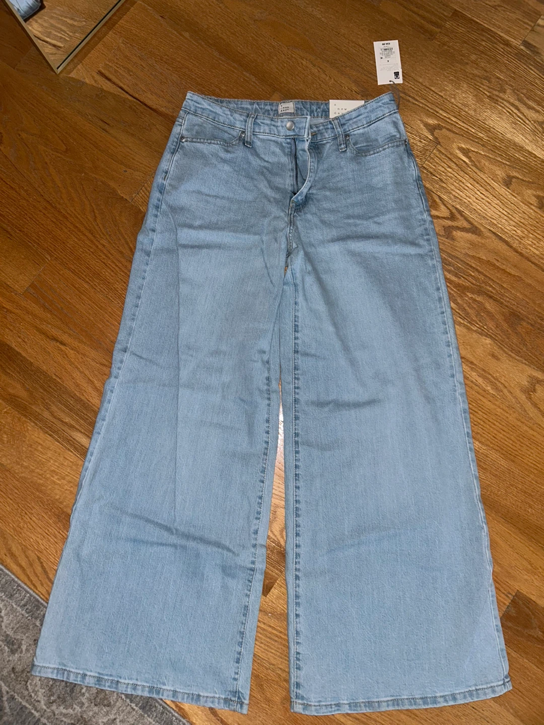A New Day Wide Leg Jeans Light Wash Size 8