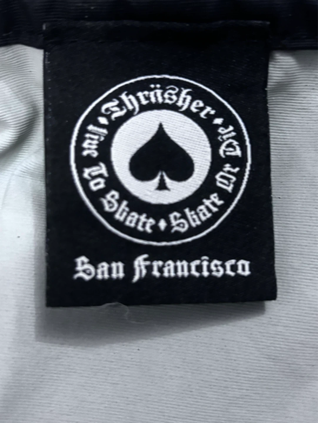 Thrasher Magazine Black Nylon Jacket Size L - photo 4