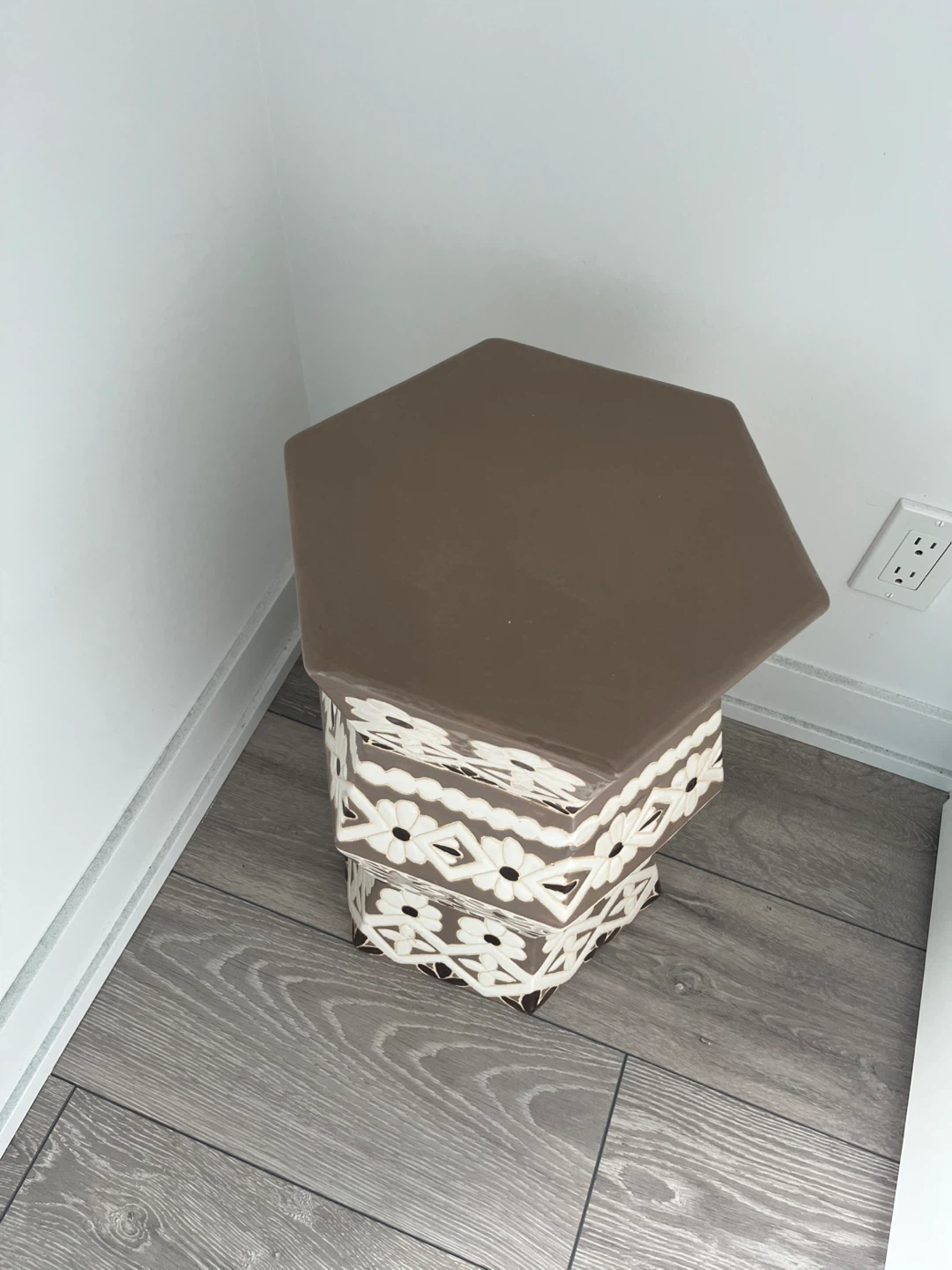 Anthropologie Ceramic Stool / Side Table - photo 3