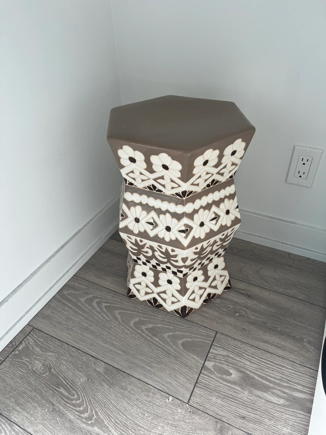 Anthropologie Ceramic Stool / Side Table - photo 2