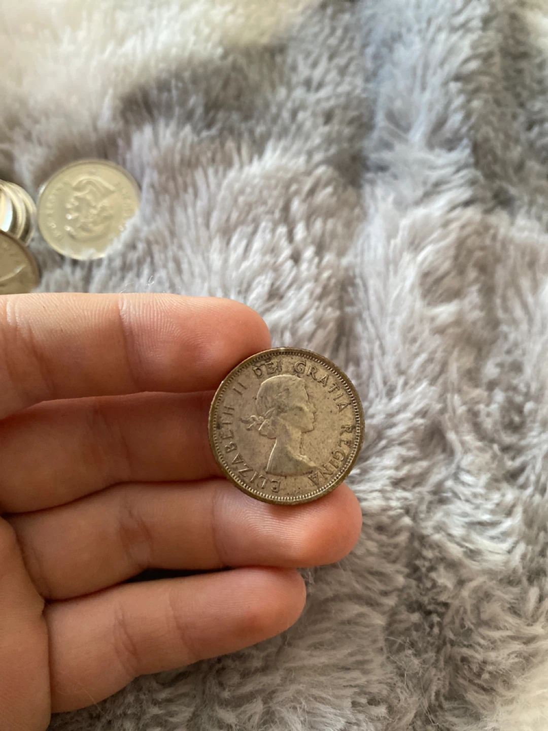 Canadian 25 Cent Coin 1964