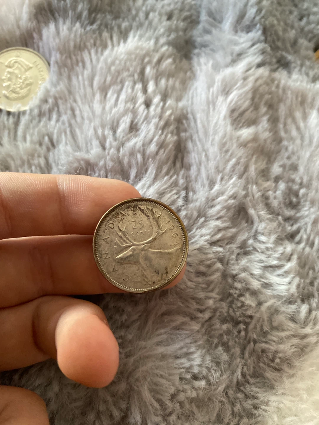 Canadian 25 Cent Coin 1964 - photo 2