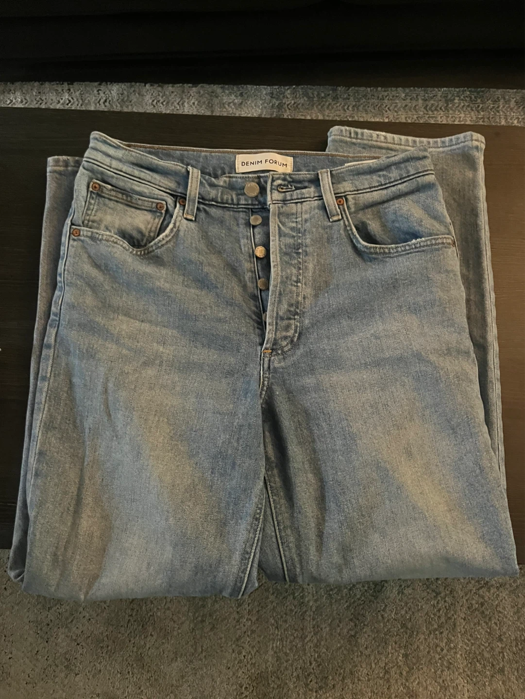DENIM FORUM The Arlo High Rise Straight Jeans (30x28) - photo 2