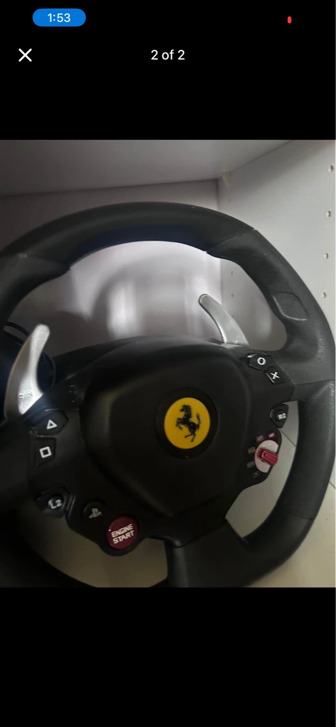 Ferrari Racing Wheel and PS4 Controller - photo 2