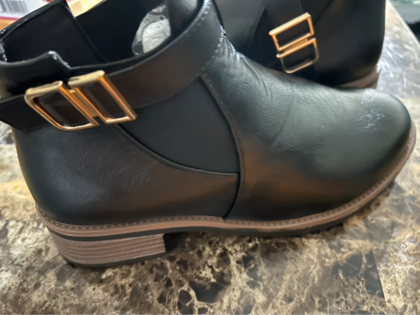 New-Black Ankle Boots Size 38 - photo 2