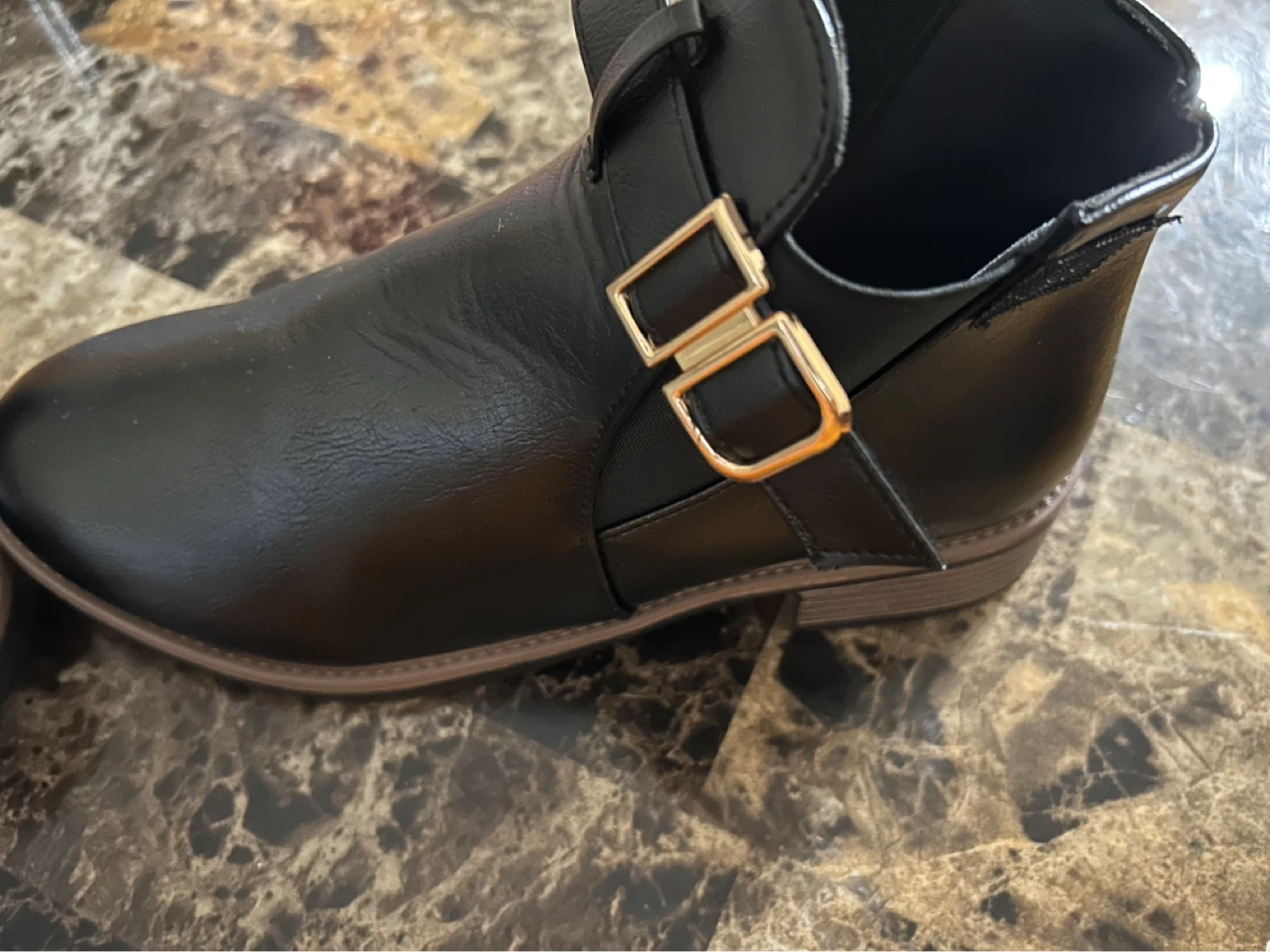 New-Black Ankle Boots Size 38