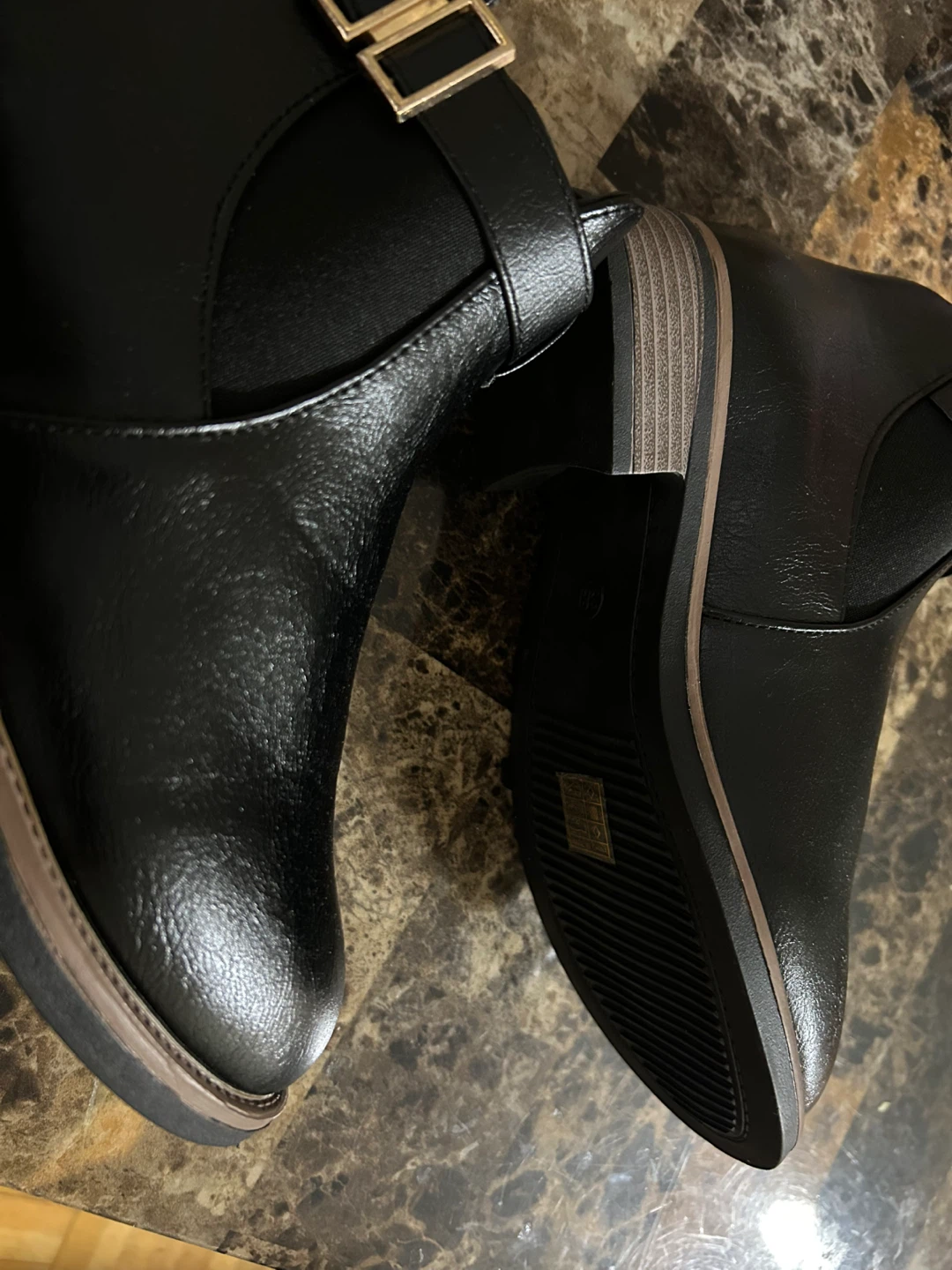 New-Black Ankle Boots Size 38 - photo 3