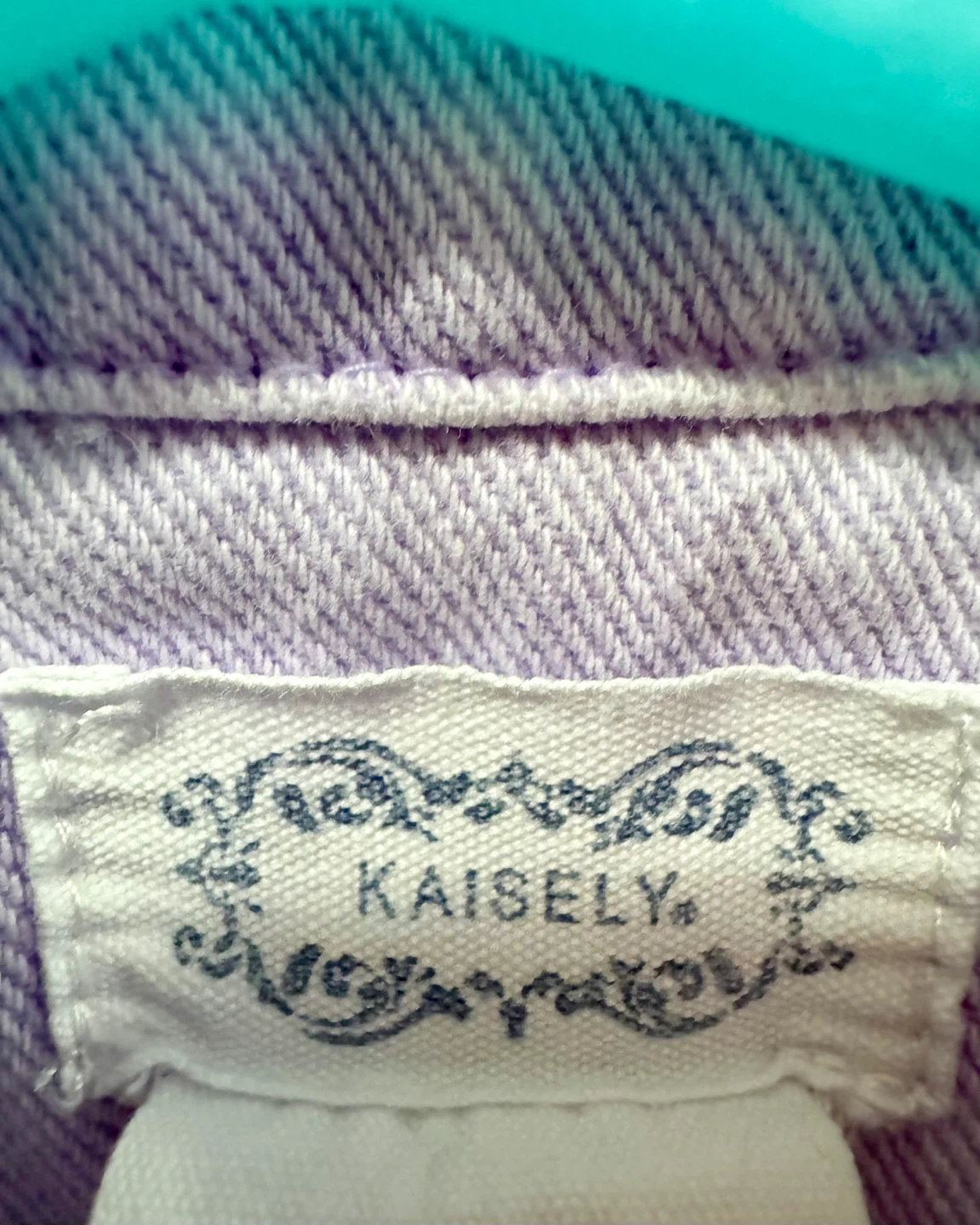 Kaisely Toddler Girl Purple Denim Dress with Belt - photo 3