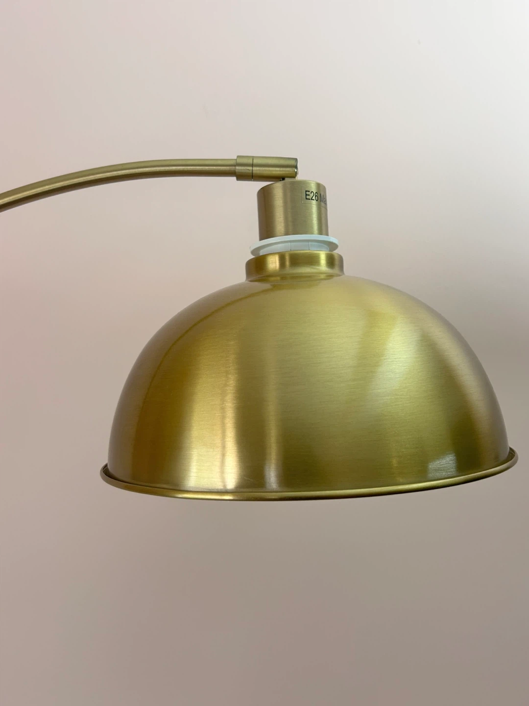 Arc Floor Lamp - Brushed Brass Finish