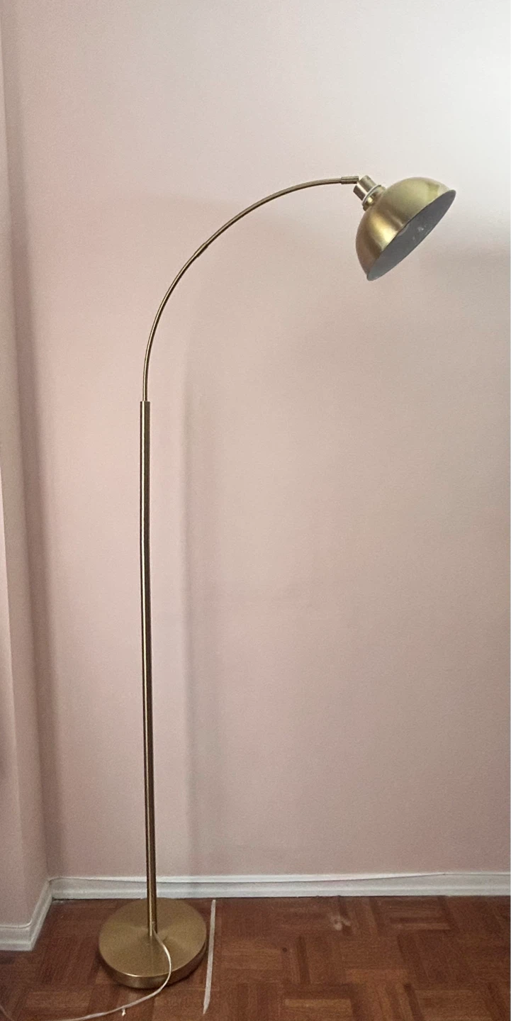 Arc Floor Lamp - Brushed Brass Finish - photo 3