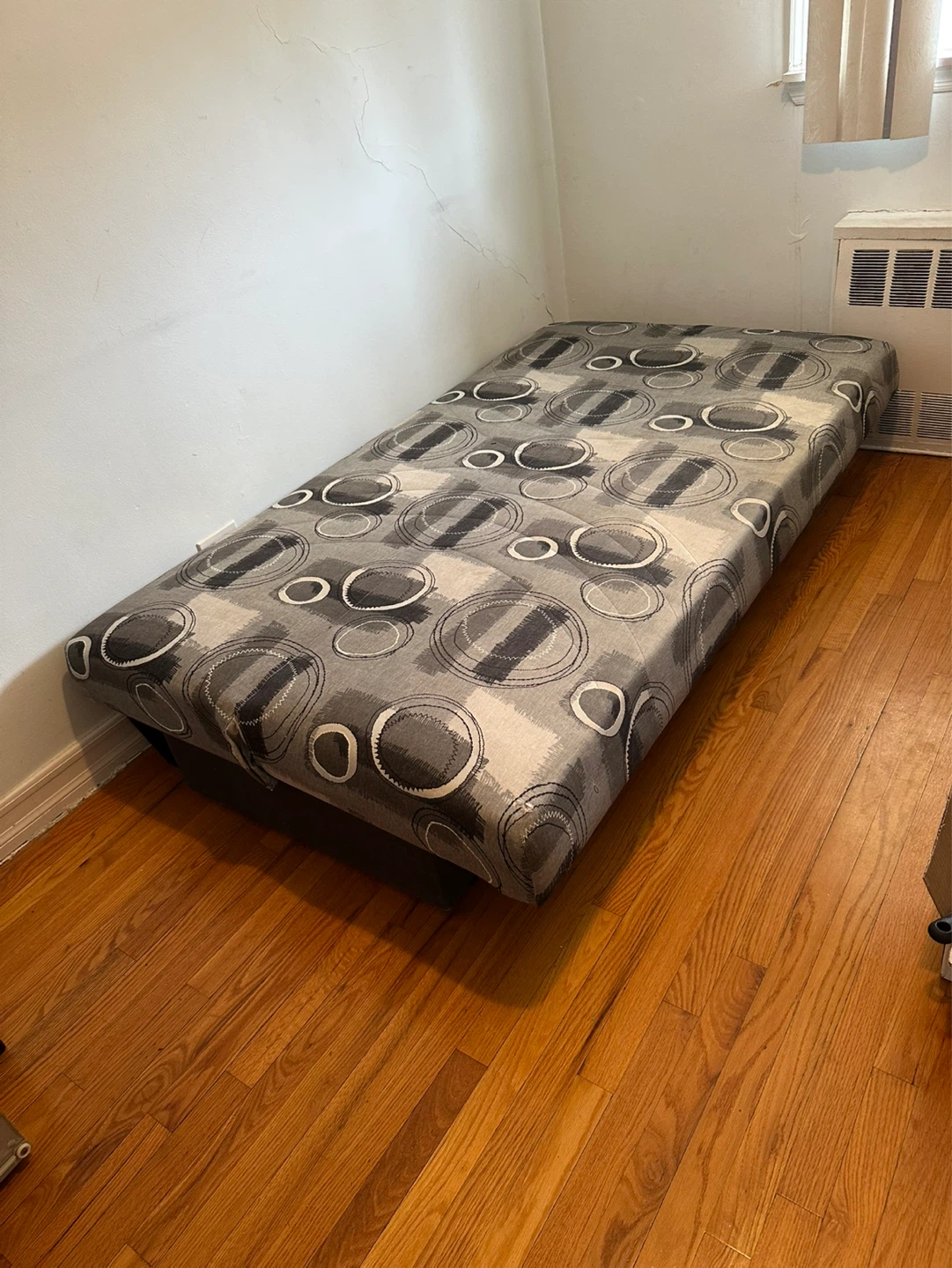 Futon Sofa Bed with Geometric Pattern - photo 2