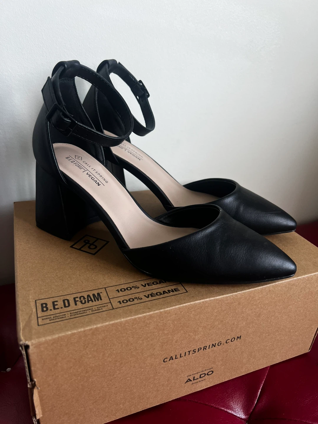 Call It Spring Black Vegan Block Heels - photo 2