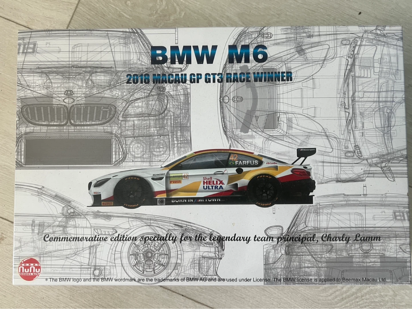 1/24 BMW M6 GT3 "2018 Macau GP Race Winner" Model Kit