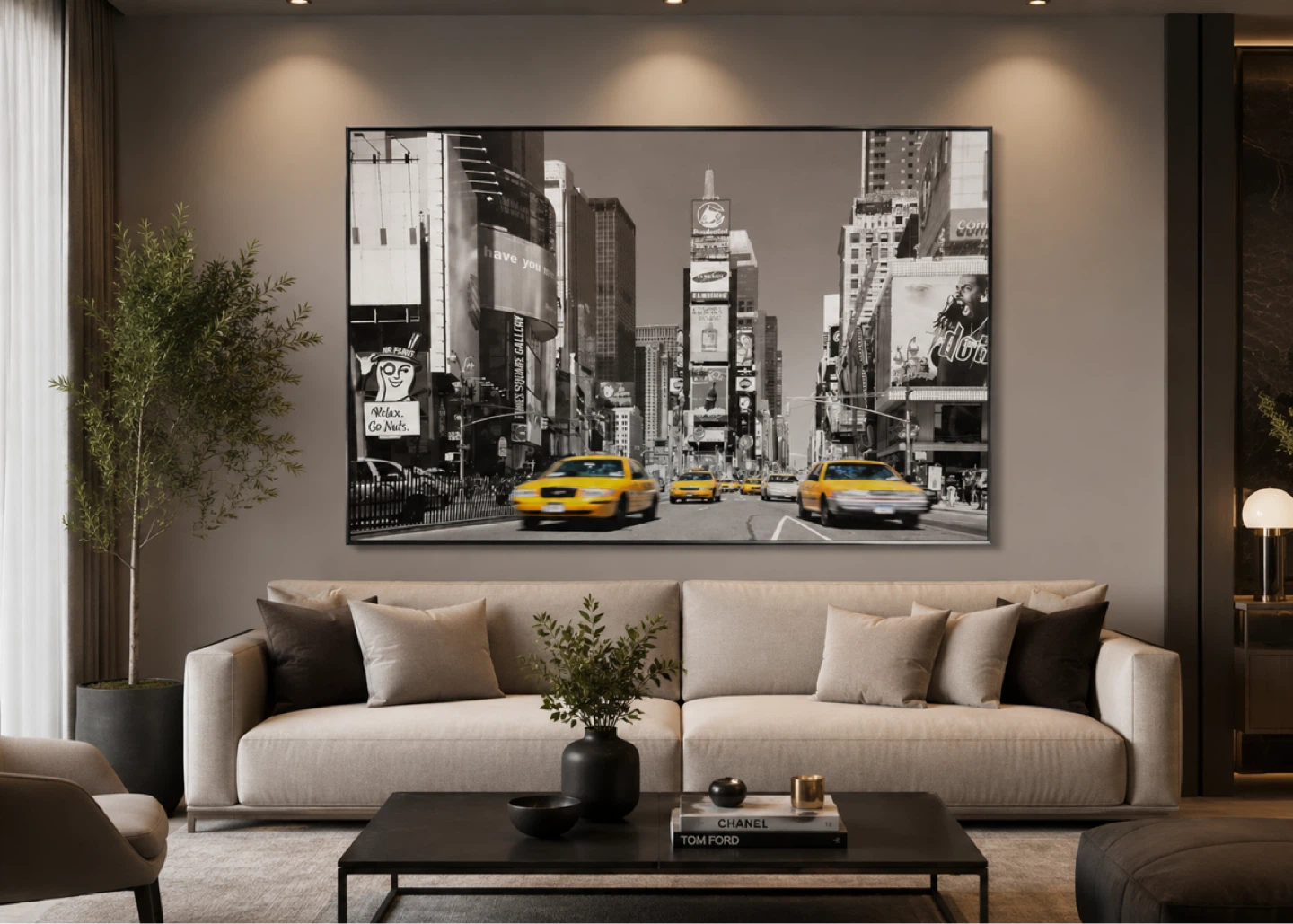 IKEA VILSHULT Times Square Framed Wall Art Picture