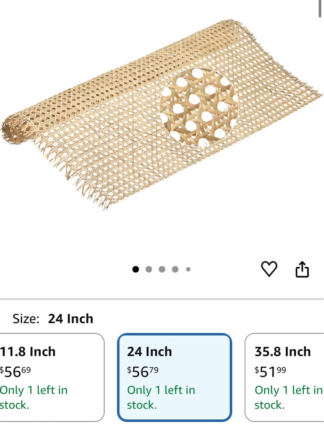 Woven Rattan Cane Webbing