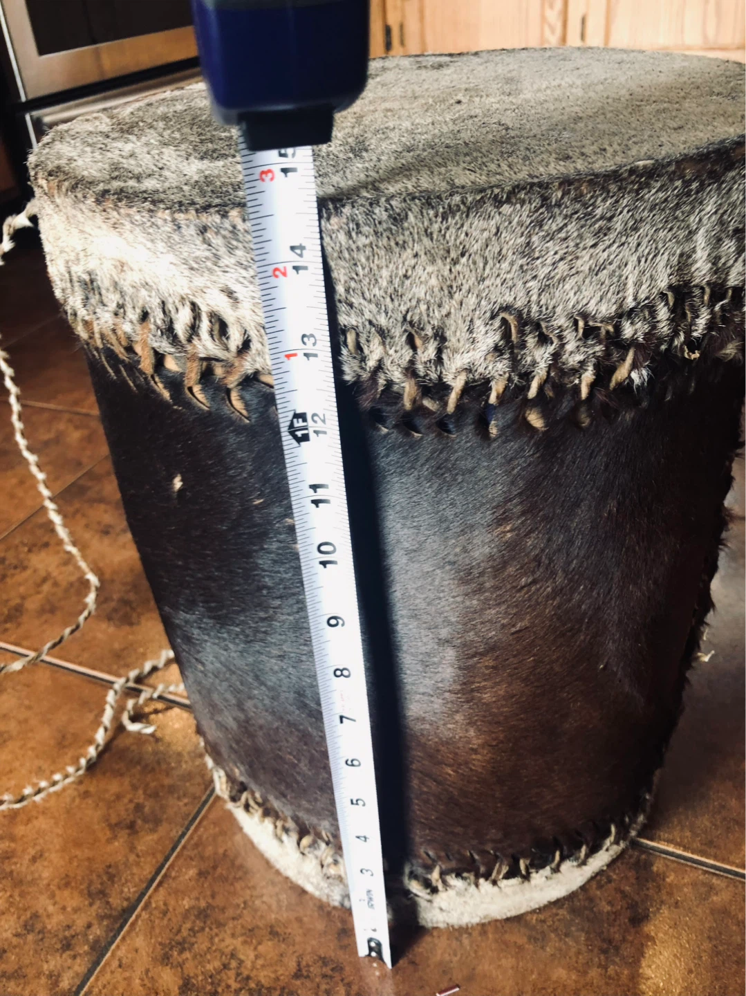 Djembe Drum with Animal Skin Head - photo 3