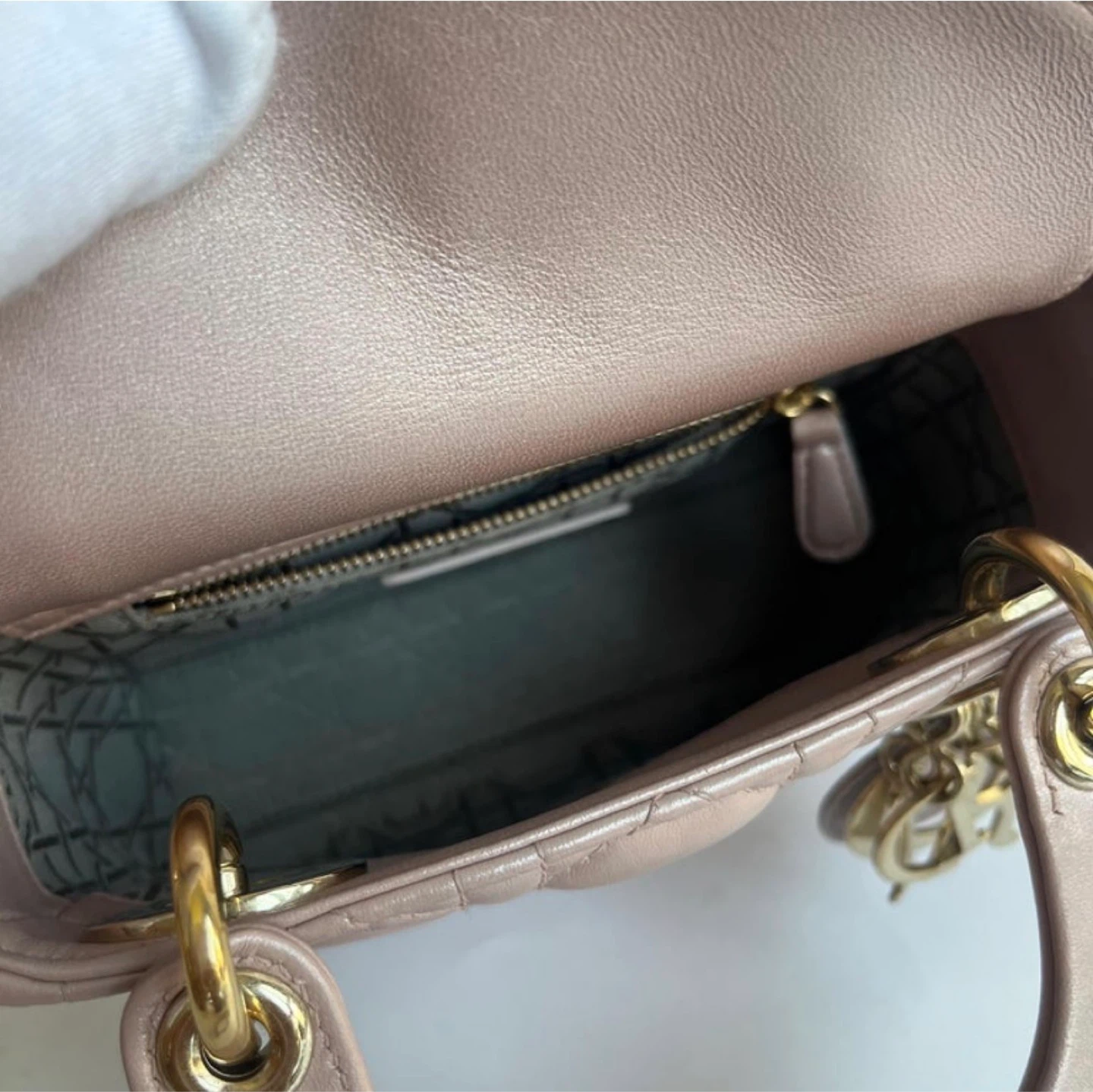 Christian Dior Lady Dior Mini Bag - Pink Cannage Lambskin - photo 2