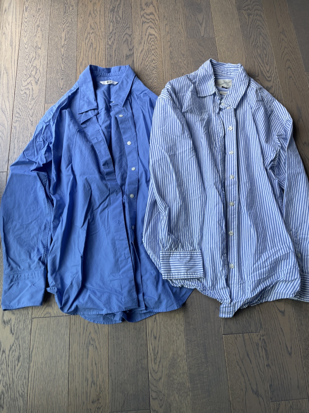 Universal Thread Striped Button-Up Shirt & White Tank Top - photo 3
