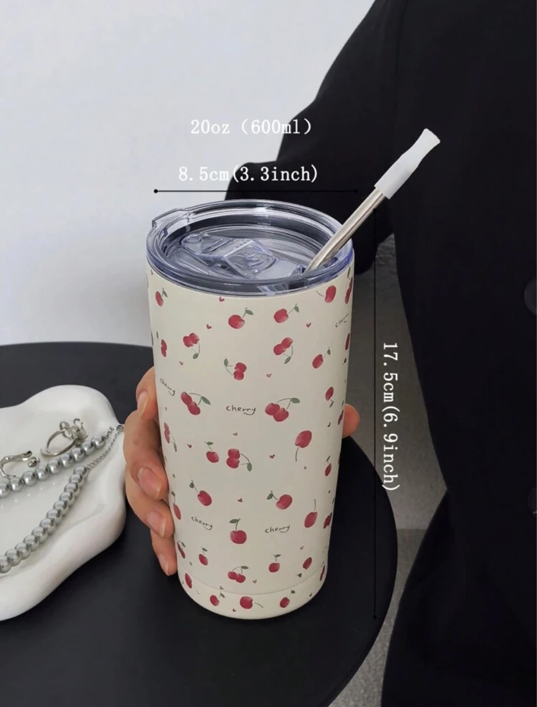 Double Wall Vacuum Cup, Travel Mug With Lid, bottle - photo 4