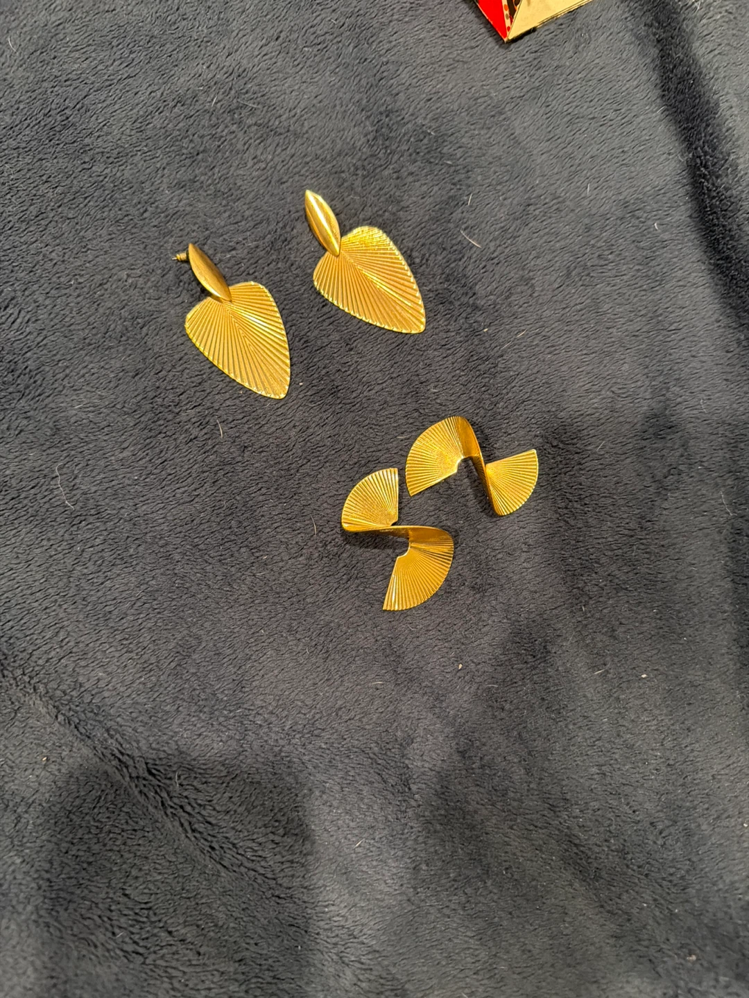 Gold Tone Statement Earrings - photo 2
