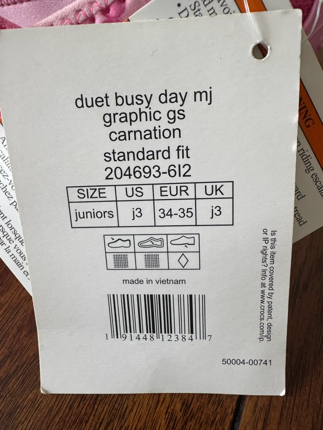 Crocs Duet Busy Day MJ Graphic GS Carnation Flats - Junior's J3 - photo 3