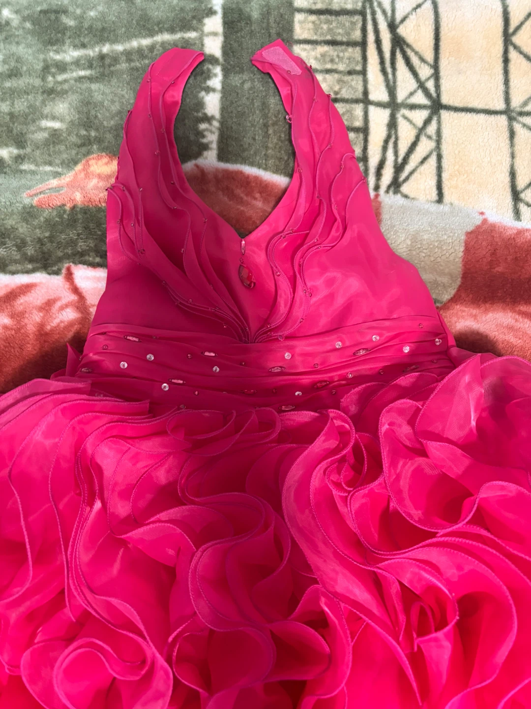 Pink Ruffle Halter Dress - photo 2