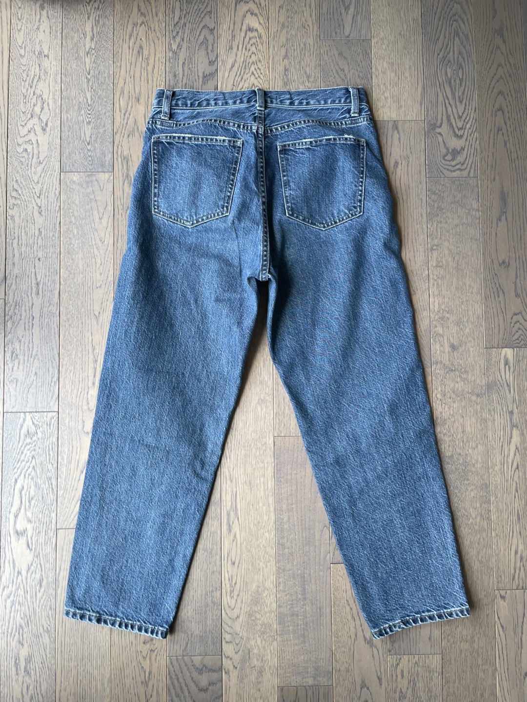 Uniqlo Jeans Women's Size M Blue Denim High Rise Straight Leg - photo 4