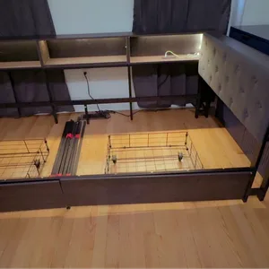 Twin Upholstered Headboard Bed Frame