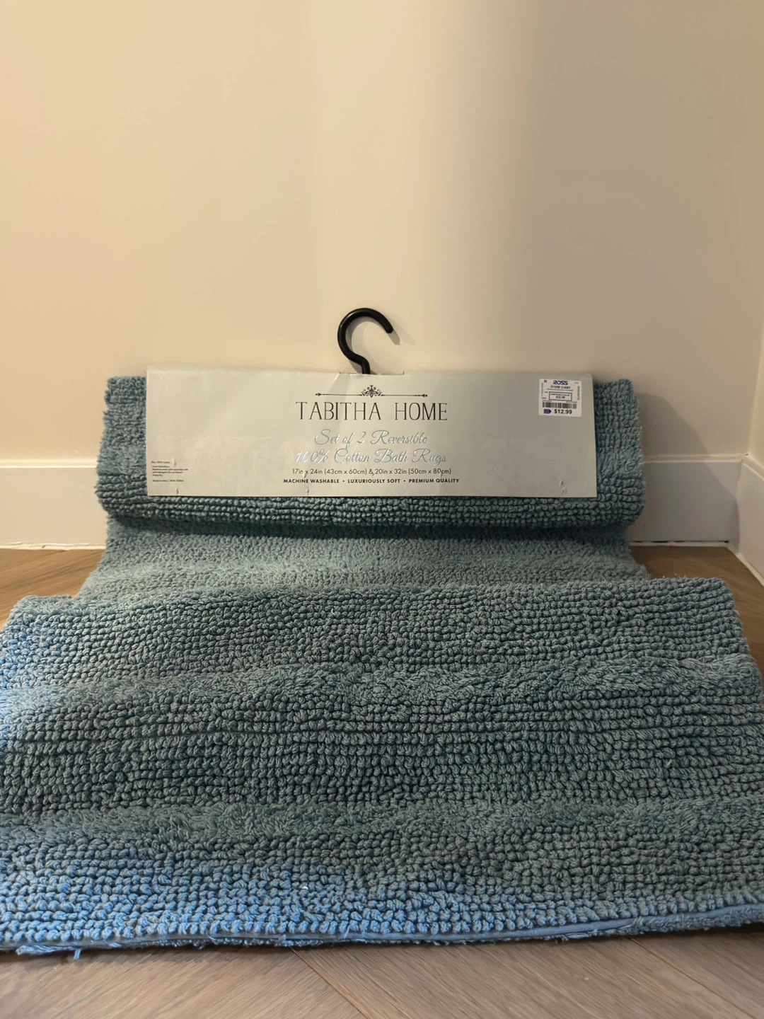 Tabitha Home Set of 2 Reversible 100% Cotton Bath Rugs - photo 2
