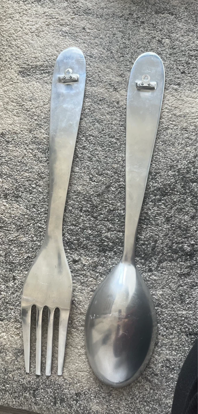 Oversized Decorative Fork & Spoon Wall Décor - photo 2