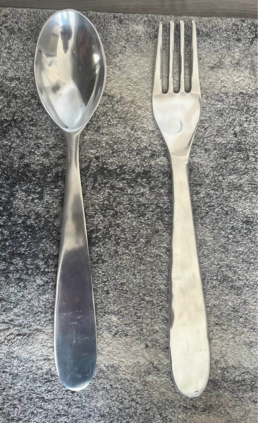 Oversized Decorative Fork & Spoon Wall Décor