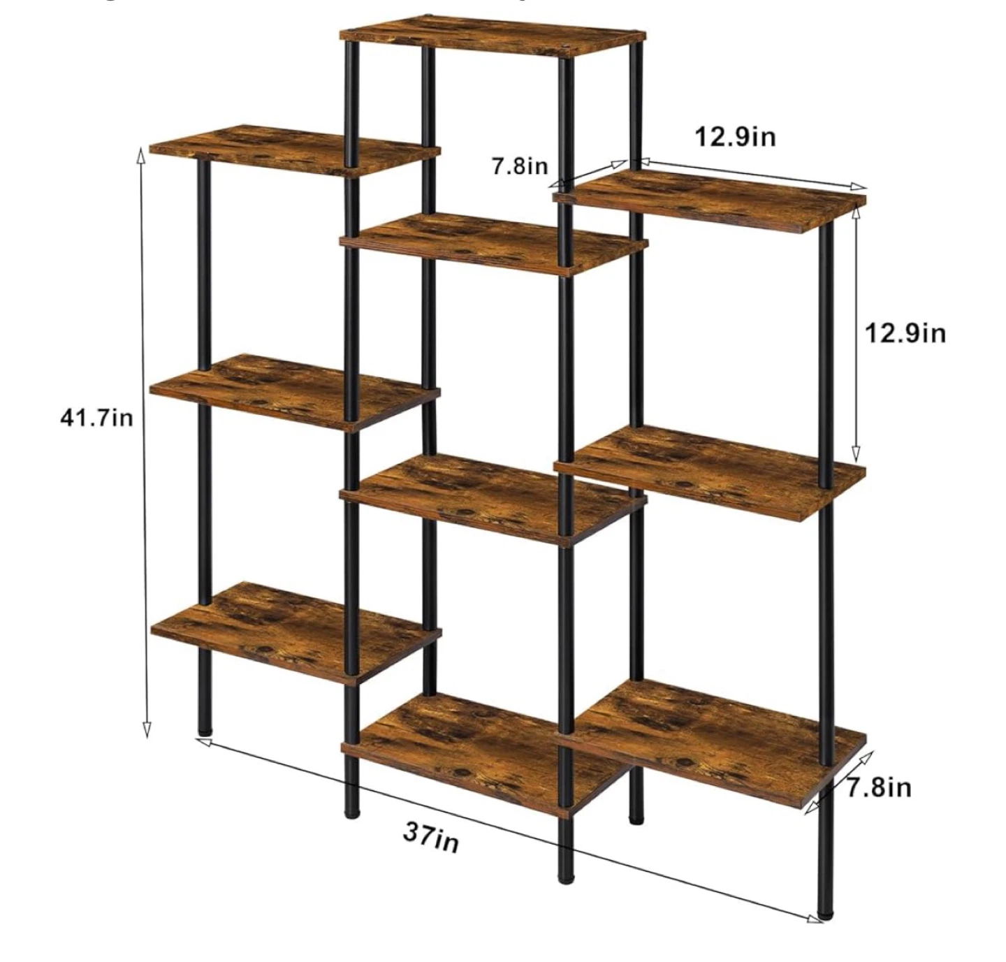 Wooden Tiered Plant Stand Shelf