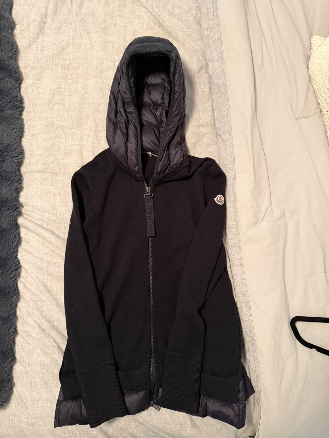 Moncler Black Hooded Zip-Up Sweater - photo 5