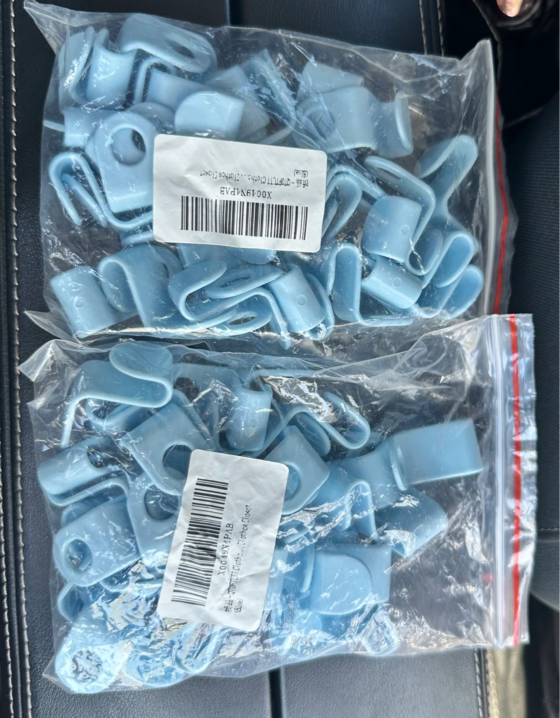Light Blue Clothes Hanger Hooks (Set of 30) 2 packs - photo 2