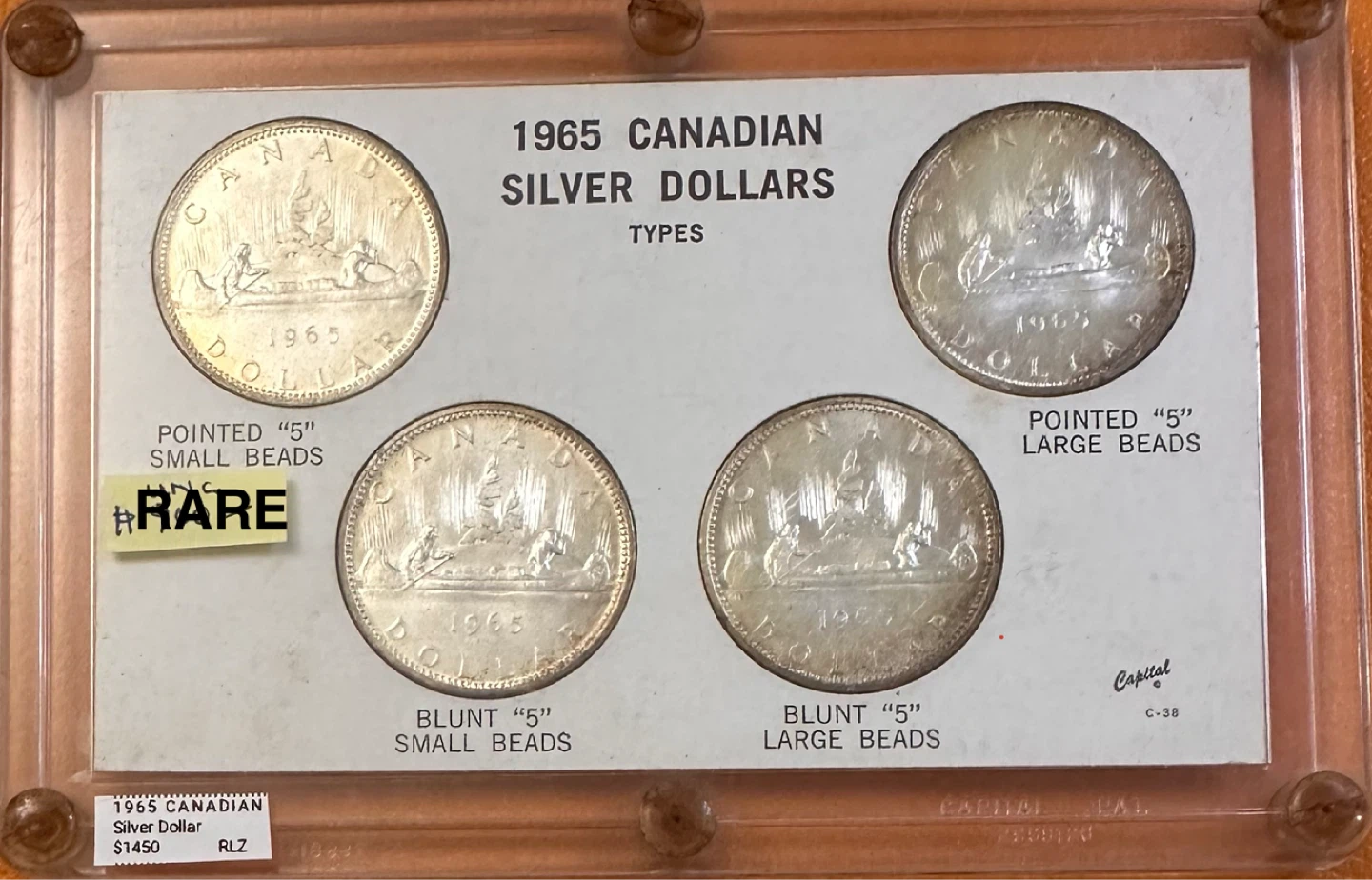 1965 Canadian Silver Dollars - Types Set