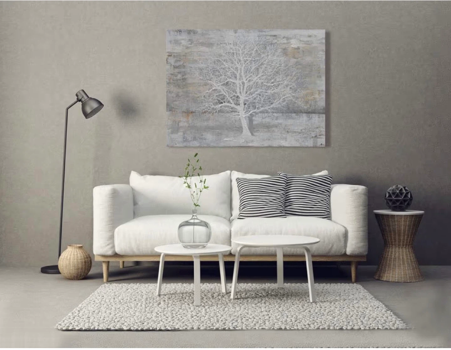 White Tree Canvas Wall Art 28x40 - photo 5