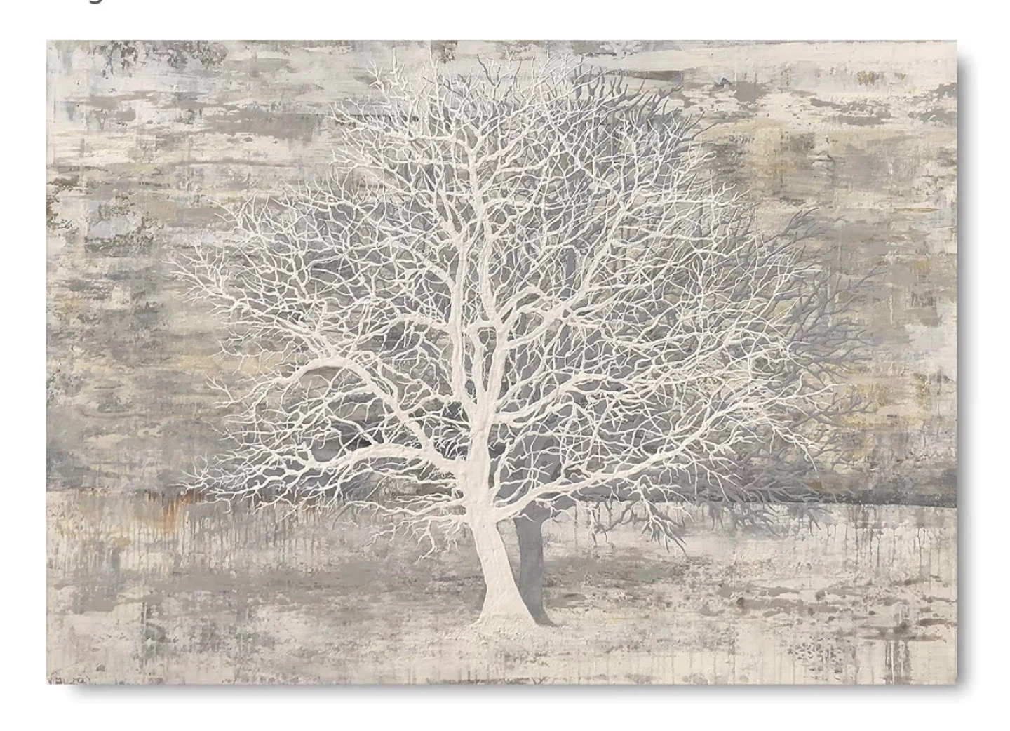 White Tree Canvas Wall Art 28x40