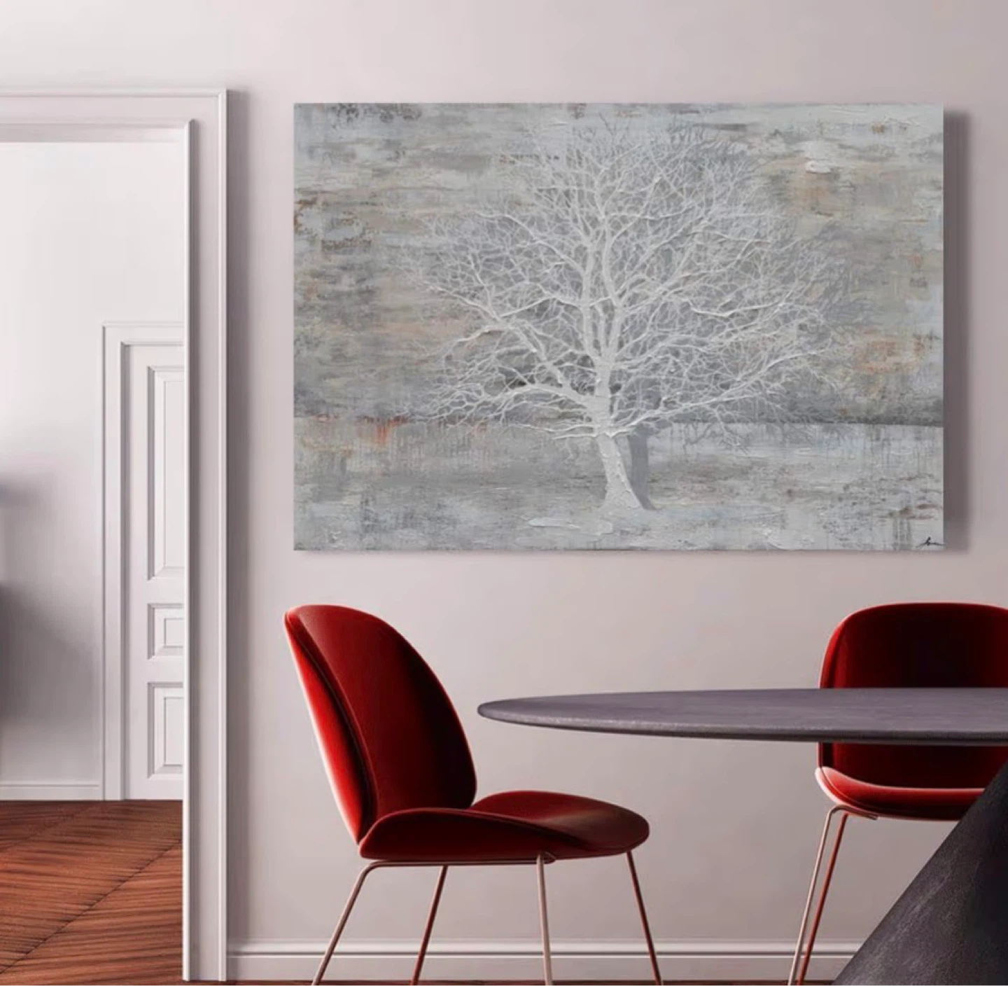 White Tree Canvas Wall Art 28x40 - photo 3