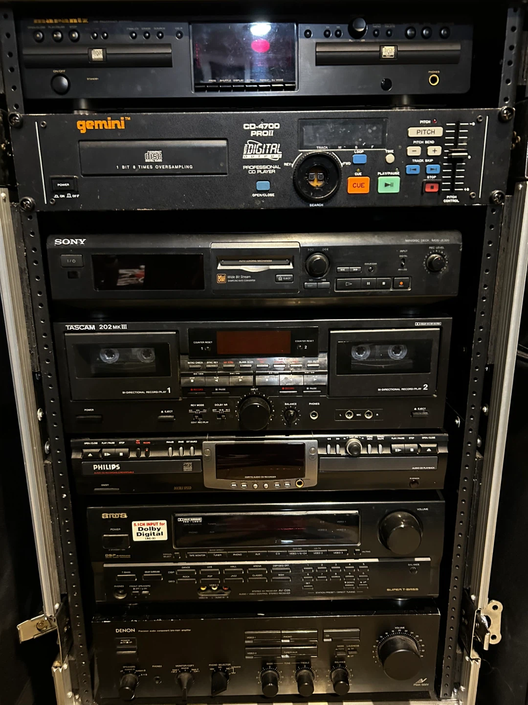 Pro Audio Rack with Marantz, Sony, Tascam, Philips, Denon - photo 2