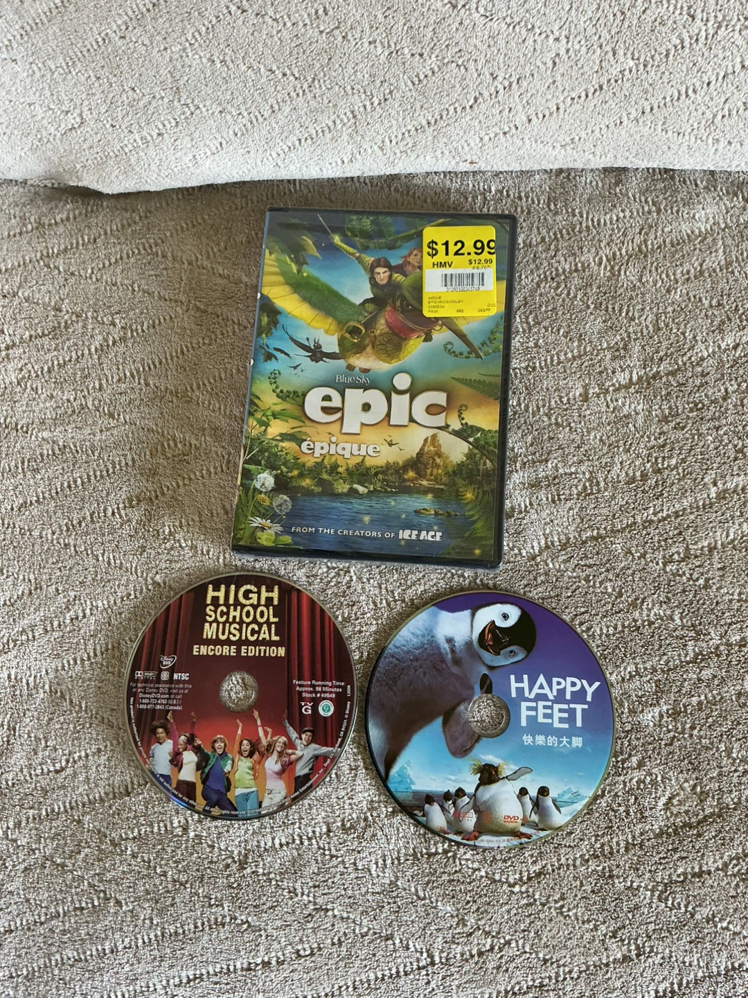 Epic, Happy Feet & High School Musical DVD Bundle