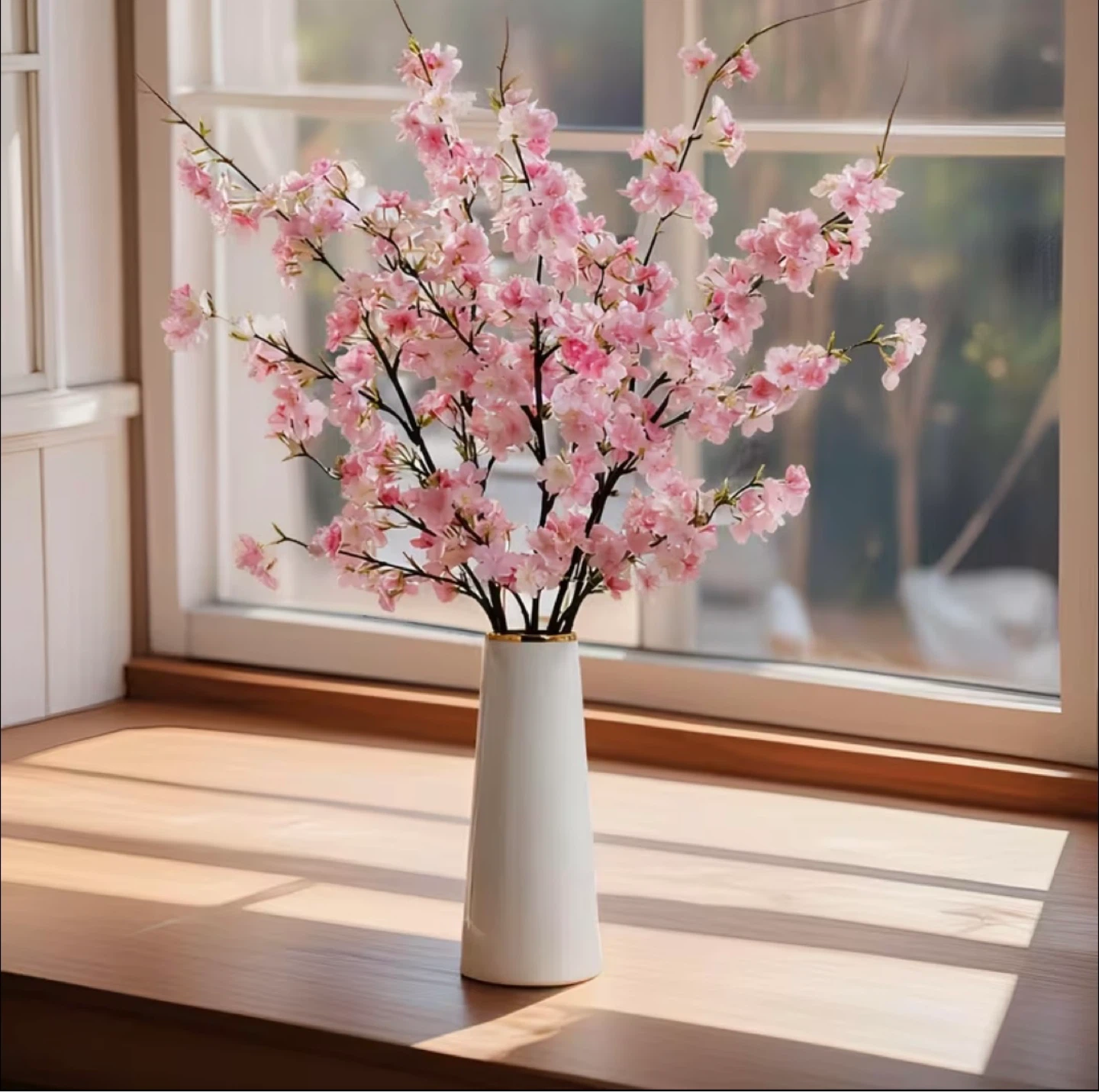 Artificial Cherry Blossoms Branch - photo 2