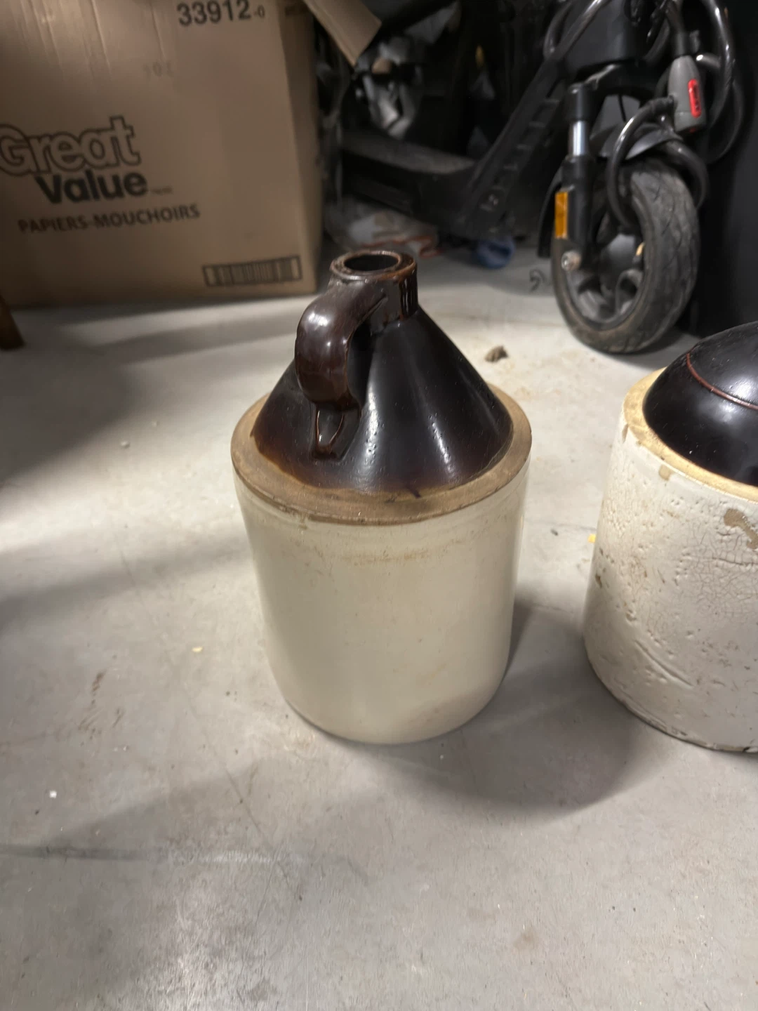 Two Vintage Stoneware Jugs - photo 3