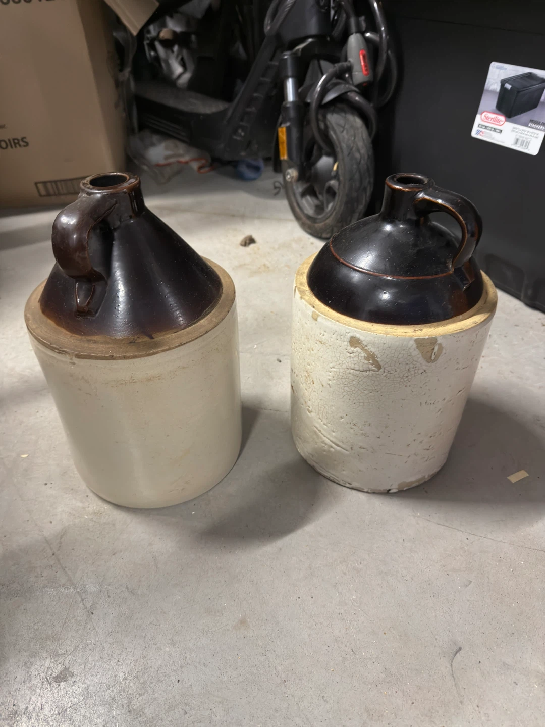 Two Vintage Stoneware Jugs