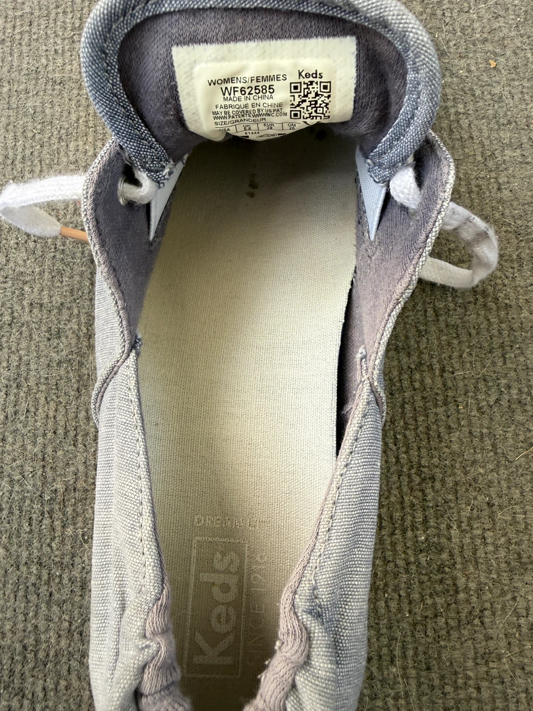 Keds Women's light blue denim Canvas Sneakers Size 8 - photo 2